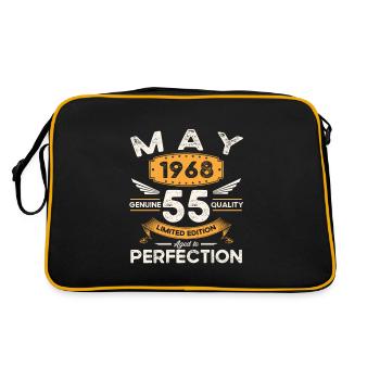 55e anniversaire Homme May né en 1968 Légendaire - Sac Retro - noir/or - Dos