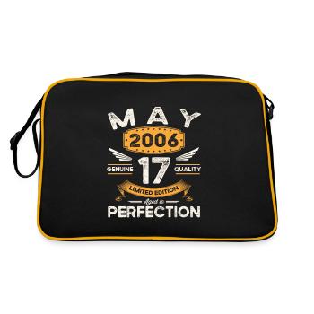 17ème Anniversaire Man May Vintage 2006 Légendaire - Sac Retro - noir/or - Dos