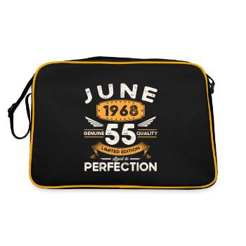 55e anniversaire Homme Juin Né en 1968 Légendaire - Sac Retro - noir/or - Dos