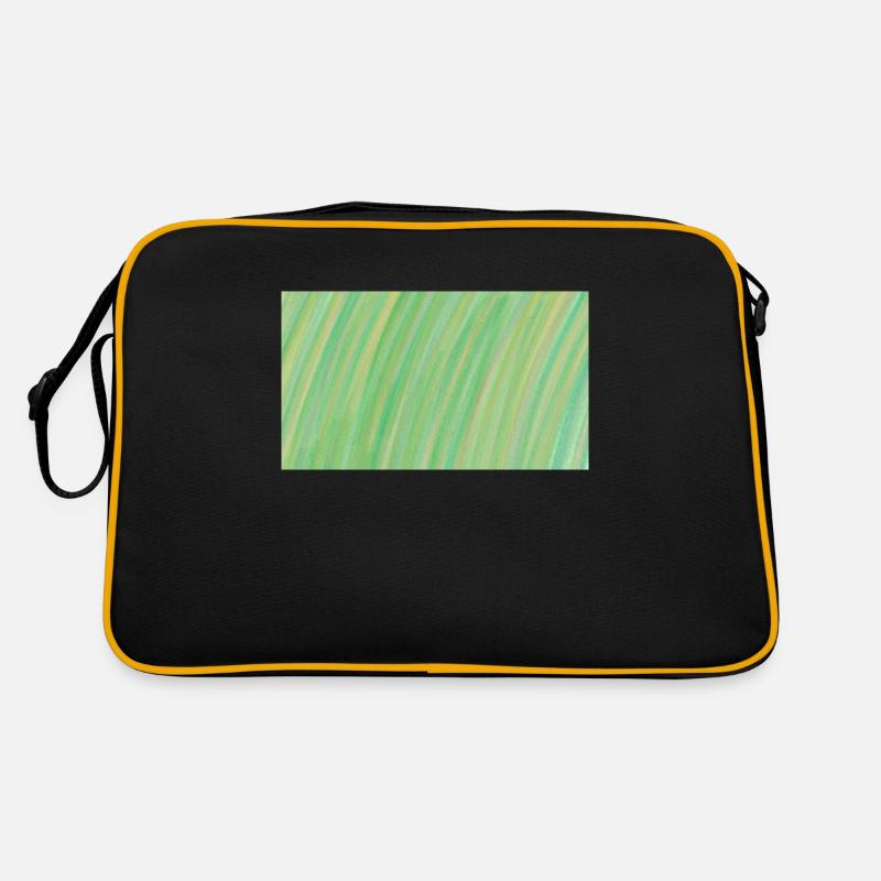 Gradient Green Yellow Orange abstract Retro Bag