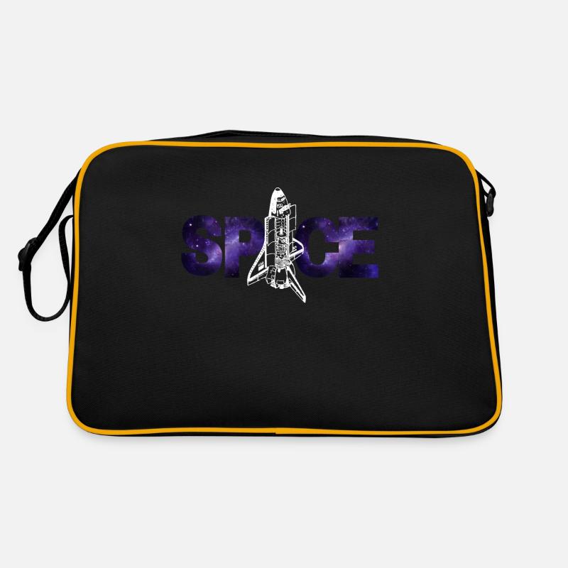 Space - Retro Tasche - Schwarz/Gold