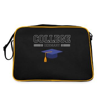 College - Retro Bag - black/gold - Back