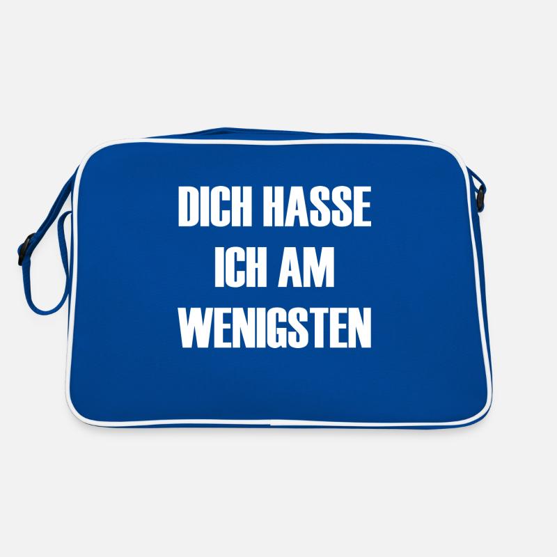 dich hasse ich am wenigsten Retro Tasche