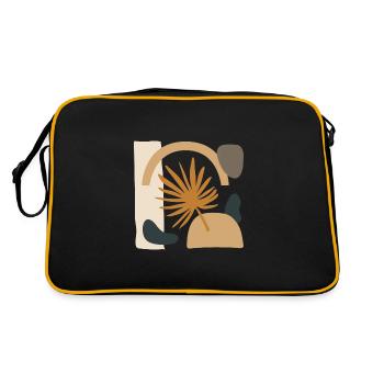 Sheet with abstract shapes - Retro Bag - black/gold - Back