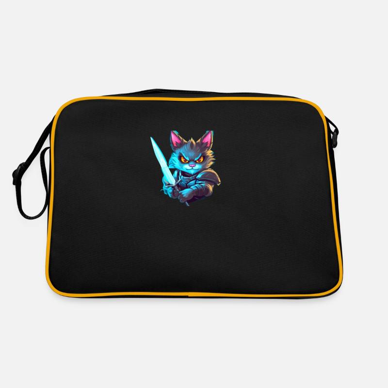 DarkCat - Retro Bag - black/gold