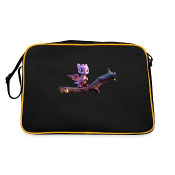 Tinysaurus - Retro Bag - black/gold - Back