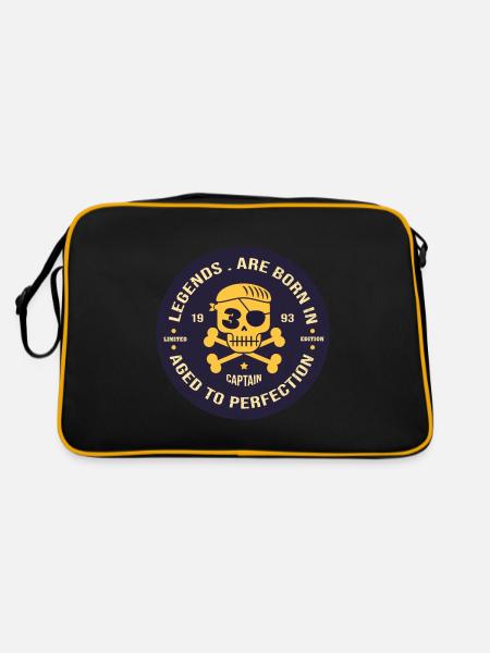 anniversaire né en 1993 - Sac Retro - noir/or - Dos