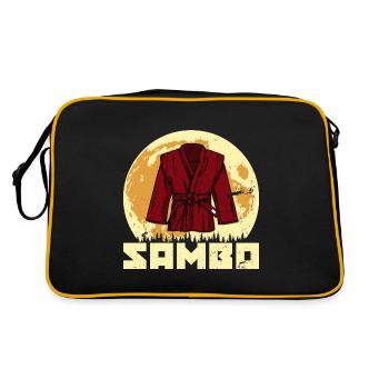 Artistes martiaux Sambo lutte art martial russe - Sac Retro - noir/or - Dos