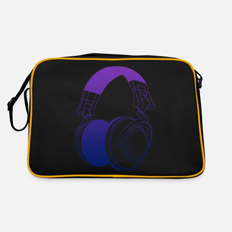 DJ Kopfhörer Retro Tasche