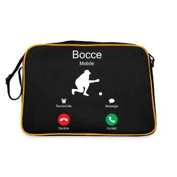 Bocce appelle - joueur de boules de pétanque bocce - Sac Retro - noir/or - Dos