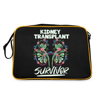 Conception du don d’organes pour un receveur d’organes - Sac Retro - noir/or - Dos