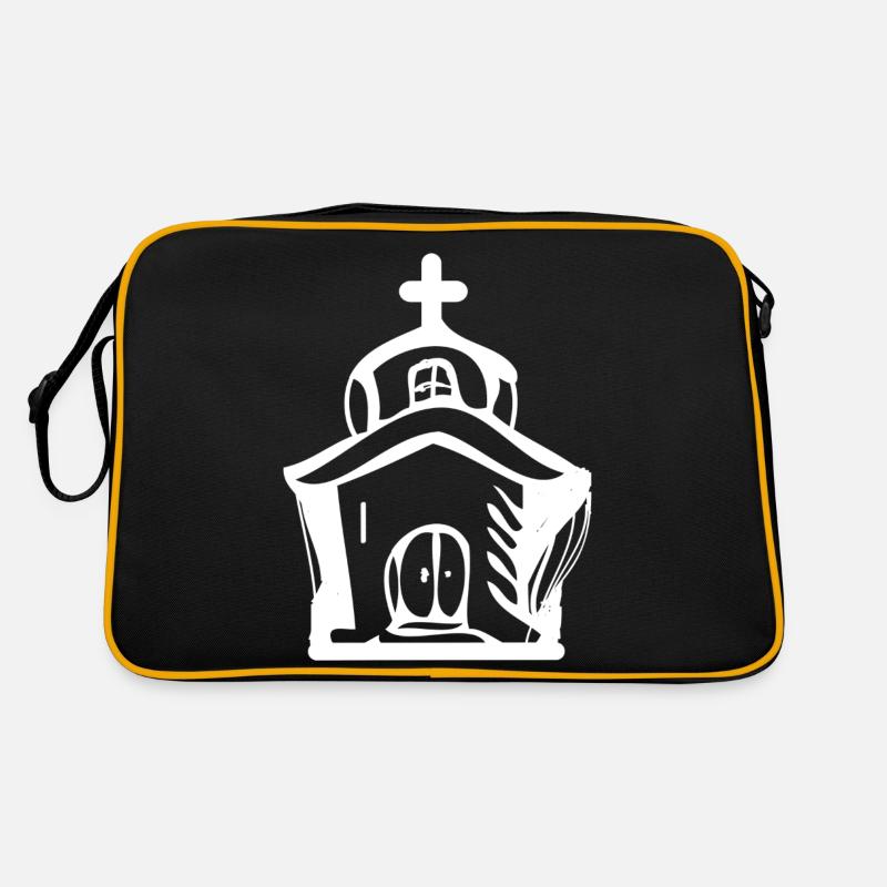 Kirche Retro Tasche
