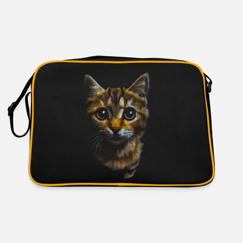 Cute little cat tiger Retro Bag