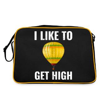 Hot Air Ballooning Hopper Balloon Ride Balloonist - Retro Bag - black/gold - Back