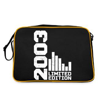 Vintage 2003 Geburtstagsgeschenk 2003 Baujahr 2003 - Retro Tasche - Schwarz/Gold - Hinten