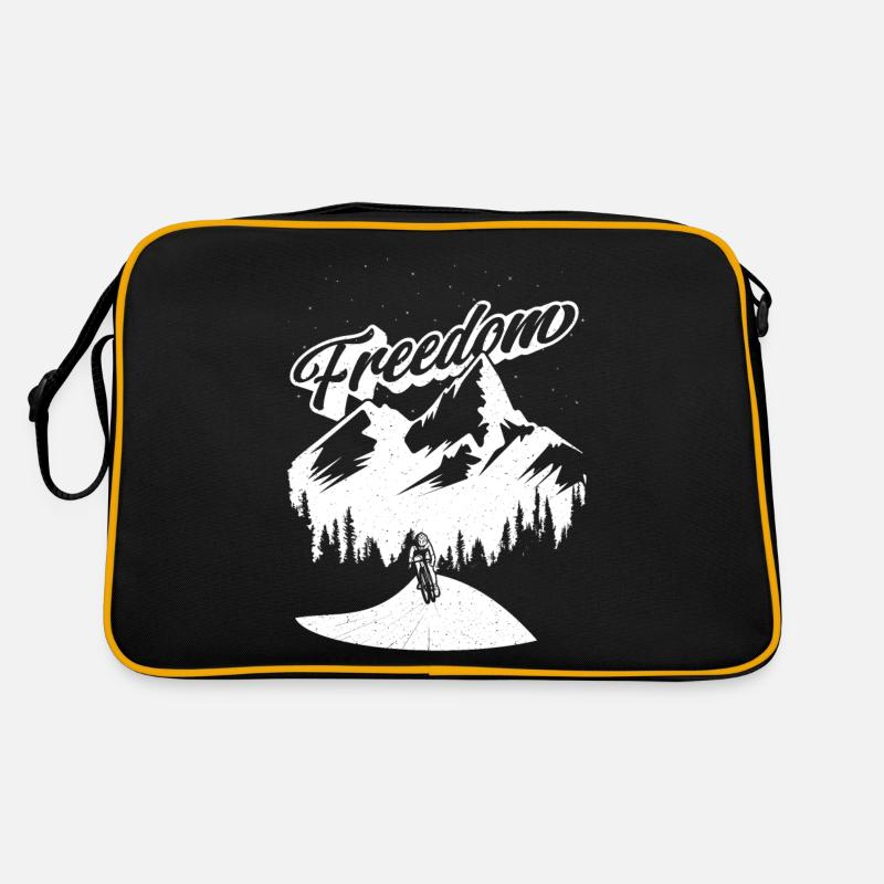 Illustration Vélo Course Montagne Graphique Sac Retro