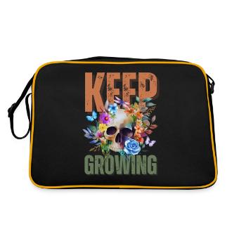Keep On Growing - Retro Bag - black/gold - Back