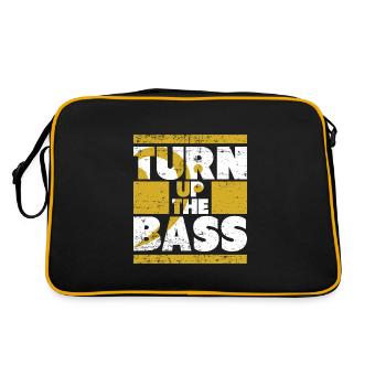 Musique basse - Sac Retro - noir/or - Dos