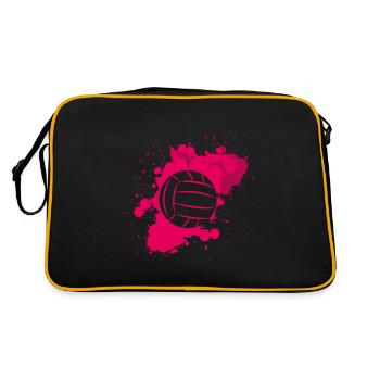 volleyball women ladies - Retro Bag - black/gold - Back
