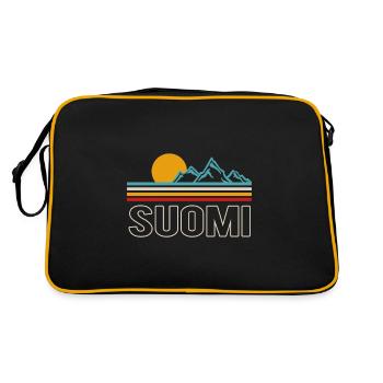 Finlande suomi - Sac Retro - noir/or - Dos