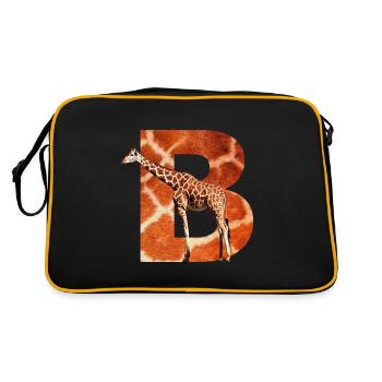 Girafe B - Sac Retro - noir/or - Dos