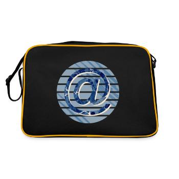 et e 12 - Sac Retro - noir/or - Dos