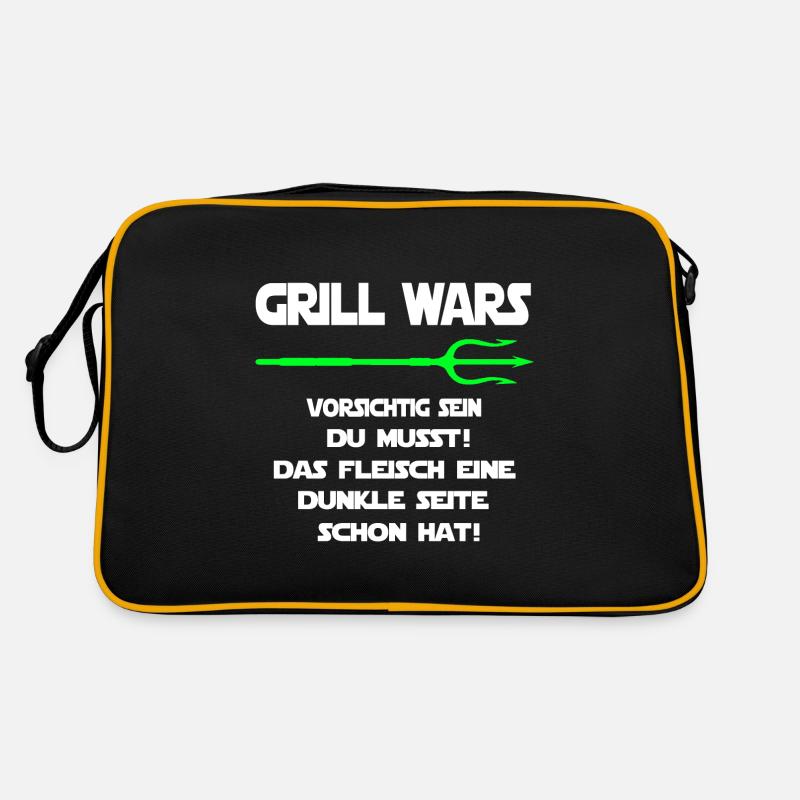Grill Wars dunkle Seite Grillst Retro Tasche