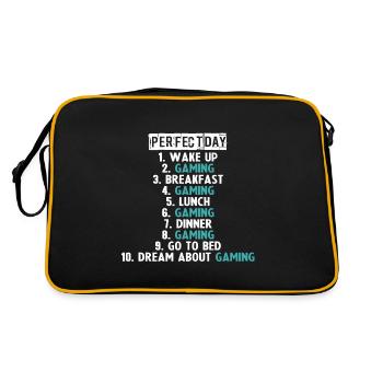 Das ideale Spiel, um das Spiel auf dem PC zu spielen. - Retro Tasche - Schwarz/Gold - Hinten