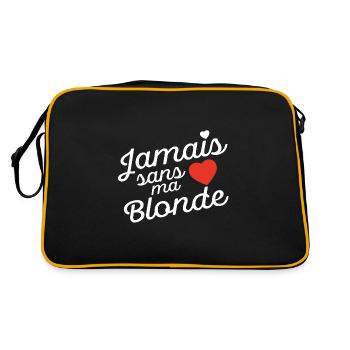 Never without my blonde Valentine's Day - Retro Bag - black/gold - Back