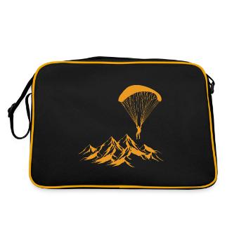 Parachute parapente - Sac Retro - noir/or - Dos