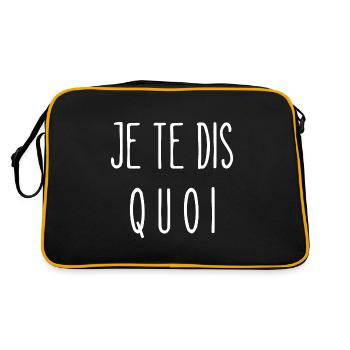 je te dis quoi - Sac Retro - noir/or - Dos