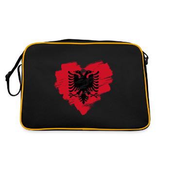 Albanie - Sac Retro - noir/or - Dos