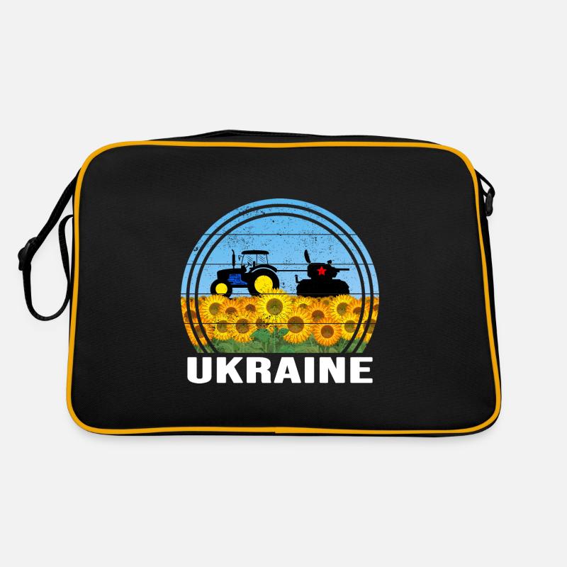 UKRAINE-TRAKTOR ukrainischer FRONT-SUPPORT Retro Tasche