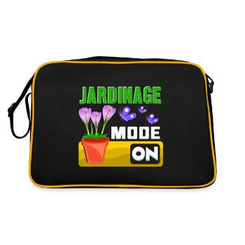 jardinage mode on - Sac Retro - noir/or - Dos