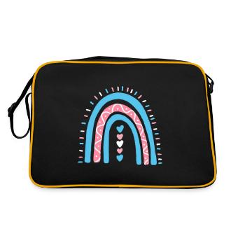 Transgenre Boho Rainbow Trans Pride - Sac Retro - noir/or - Dos