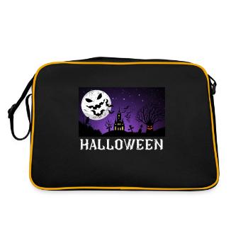 Halloween Haunted Manor - Retro Bag - black/gold - Back