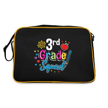 Enseignant de l’escouade de 3e année - Sac Retro - noir/or - Dos