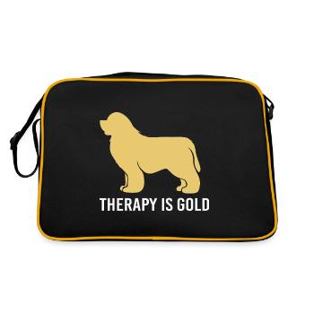 Therapy dog - Retro Bag - black/gold - Back
