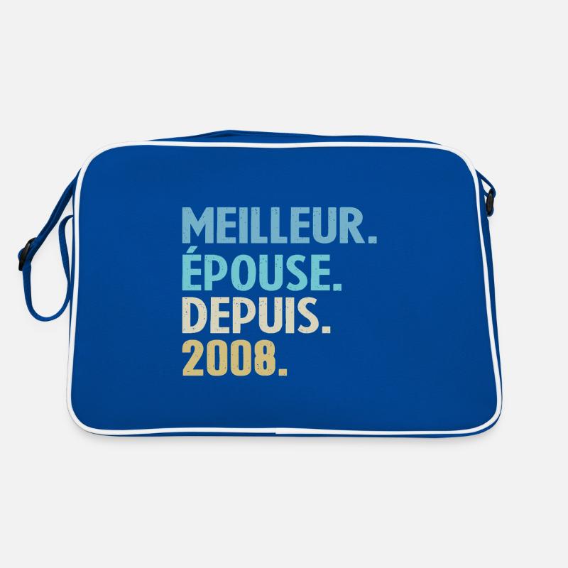 Beste Ehefrau seit 2008 Retro Tasche