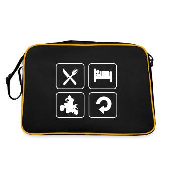Quad - Sac Retro - noir/or - Dos