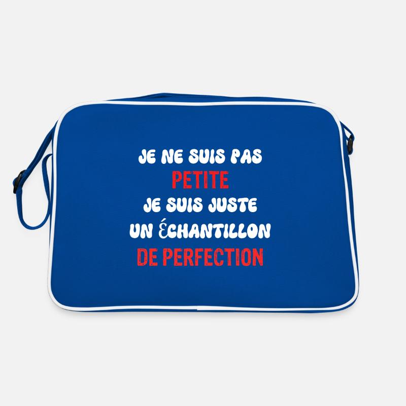 Ich bin nicht ein bisschen Perfektion Humor Sarkasmus Retro Tasche