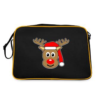 Rudolf, the reindeer with the red nose - Retro Bag - black/gold - Back