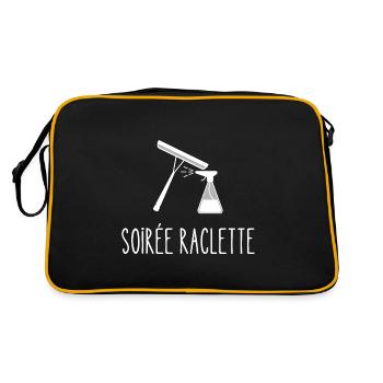 soirée raclette - Sac Retro - noir/or - Dos