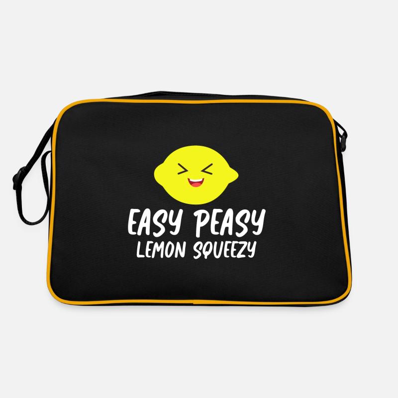 Limonade Zitronen Easy Peasy Zitrone Squeezy Retro Tasche