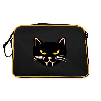 Chat diabolique - Sac Retro - noir/or - Dos