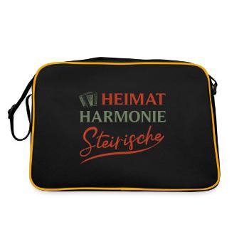 Accordion Home Styrian Music - Retro Bag - black/gold - Back