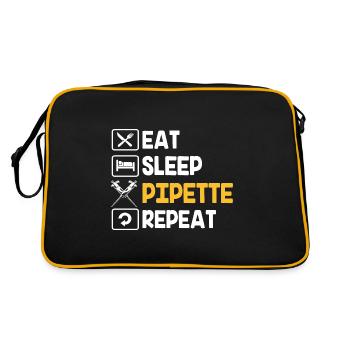 Microbiology Biology Biological Science - Retro Bag - black/gold - Back
