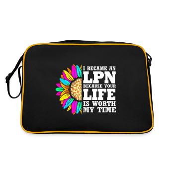 Nurse Nurse Nurse - Retro Bag - black/gold - Back