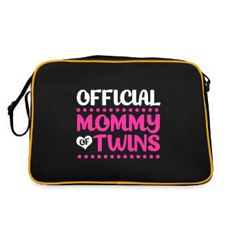 Twin Mom Twins Maman Cadeau - Sac Retro - noir/or - Dos