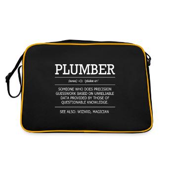 Plombier Plombier - Sac Retro - noir/or - Dos